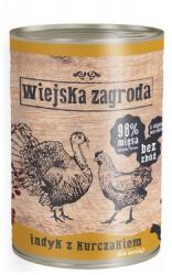 Wiejska Zagroda Pulyka csirkével 400g-os konzerv cicáknak