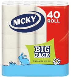 Nicky Big Pack Chamomile scented toalettpapír 3 rétegű 40 tekercs