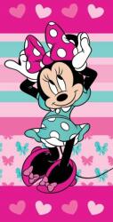 Jerry Fabrics Törölköző Minnie Szívek 04 Pamut Frottír, 70/140 cm (Ręcznik Kąpielowy Plażowy Myszka Minnie)