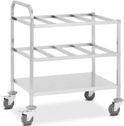  Pincérszállító kocsi 24 db GN 1/6-os tartályhoz, 450 kg-ig