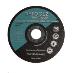 DETOOLZ Set 10 discuri abrazive polizat otel/otel inox, 125x1.2x22mm, DeToolz, DZ-C295-S010-G01 (DZ-C295-S010-G01) Disc de taiere