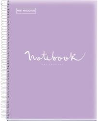 Miquelrius Emotions A4 PP 5x24 lapos levendula kockás spirálfüzet (46079)