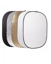 CARUBA 5 az 1-ben Derítőlap szett - 100x150cm (Arany, Ezüst, Fekete, Fehér, Diffúzor) (D128242) - tripont