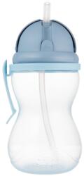 Canpol babies Canpol babies, sticla cu pai pliabil din silicon, albastru, 370 ml Set pentru masa bebelusi