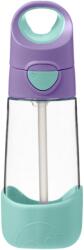 b. box B. Box, bidon de tritan cu pai, Lilac Pop, 450 ml Set pentru masa bebelusi