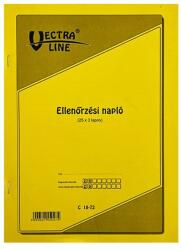 VECTRALINE Nyomtatvány ellenõrzési napló VECTRALINE A/4 25x3 lapos (C18-72/V) - tonerpiac