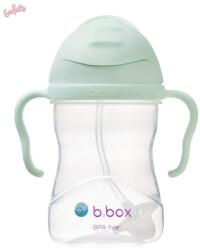 b. box B. Box, Gelato, cana cu pai si manere, verde-menta, 240 ml Set pentru masa bebelusi