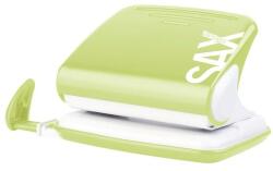 ICO Lyukasztó SAX 318 Design 2 lyukú fém 20 lap világoszöld (7310094007) - tonerpiac