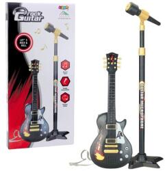  Gyermek Kottakészlet Gitárállvány Mikrofonnal, Fekete- 24537