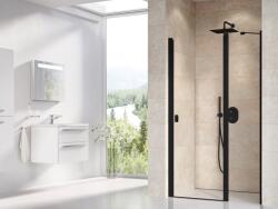 RAVAK Chrome zuhanyajtók 110 cm dönthető fekete matt/átlátszó üveg 0QVDC300Z1 (0QVDC300Z1)