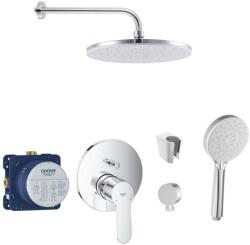 SANITINO - Zuhanyszett csapteleppel és Grohe rejtett testtel, kielle kiegészítőkkel, króm SANI21GKK017 (SANI21GKK017)