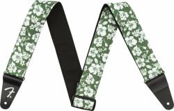Fender 2'' Hawaiian Strap Green Floral Green Textil gitár heveder (0990719049)