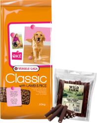 Versele-Laga Versele Laga Classic bárány és rizs 20kg + WILD FARM nyúl fogászati tubus 500g kutyaeledel