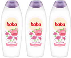 Baba Tündérkert tusfürdő frissítő bodza és rózsavíz illattal 3x750 ml