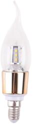 Bec Led Lumanare, 9W E14, Lumina Rece, Sticla Transparenta (E14 9W / LUMANARE RECE)