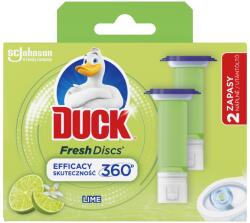 DUCK Fresh Discs Duo Lime Illattal WC-Öblítő Korong Utántöltő (2x36 ml) - 72 ml