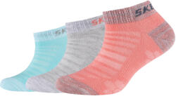Skechers Lány zokni, Skechers 3PPK Girls Mesh Ventilation Socks, sokszínű 39/42 színes