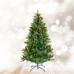 Family Collection Műfenyő - 180 cm - PE / PVC - piros bogyóval, 56481C