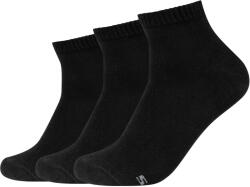 Skechers Férfi zokni, Skechers 3PPK Basic Quarter Socks, fekete 39 fekete