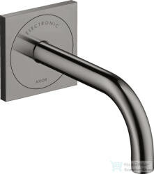 Hansgrohe AXOR UNO elektromos mosdócsaptelep 165 mm-es kifolyóval, polírozott fekete króm 38119330 (38119330)
