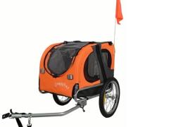 Neuzer Doggyhut kisállat- vagy áruszállító utánfutó, 68x43cm, narancssárga