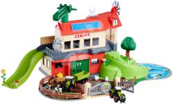 Majorette Garázs farm 2 szintes istállóval Farmyard Majorette 8 állat figurával é 2 traktorral 5 évtől (MJ3009000)