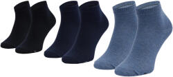 Skechers Férfi zokni, Skechers 3PPK Basic Quarter Socks, sötétkék 39 kék