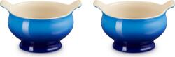 Le Creuset Boluri Le Creuset din gresie, 600 ml, albastru intens, set 2 buc (79284002200000)