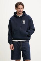 Guess Jeans pamut melegítőfelső sötétkék, férfi, nyomott mintás, kapucnis, M5GQ21 KCPR1 - sötétkék M