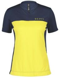 SCOTT dres SCOTT Trail Flow Zip damă, mid blue/yellow (S)