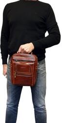 RIALTO férfi közepes barna bőr térképtáska RT122667D-02