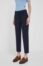 Tommy Hilfiger nadrág női, sötétkék, magas derekú egyenes, WW0WW39723 - sötétkék 40
