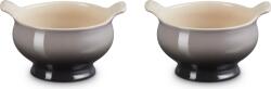 Le Creuset Boluri pentru supă Le Creuset, din gresie, 600 ml, gri, set de 2 buc (79284004440000)
