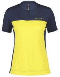 SCOTT dres SCOTT Trail Flow Zip damă, mid blue/yellow (M)