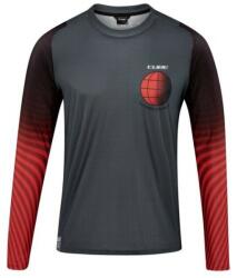 CUBE Tricou CUBE Vertex, gri/roșu (3XL)