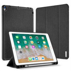Dux Ducis DOMO Magnetic Closure PU+TPU Trifold állványos mágneses fliptok, védőtok Apple iPad Pro 10.5 2017/Air 2019/Air 3, fekete