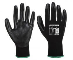 Portwest A320 - Nylon nitrilhab tenyérmártott kesztyű, fekete (A320BKRL)