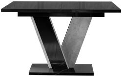  Asztal Goodyear 125 (Fényes fekete + Beton)