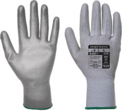 Portwest A120 - Nylon kesztyű PU tenyérmártott, szürke (A120GRRM)