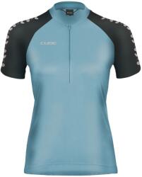 CUBE Tricou damă CUBE ATX CMPT HalfZip, albastru (M)