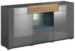  Komód Torsone 108 (Antracit + Gloss antracit + Grandson tölgy)