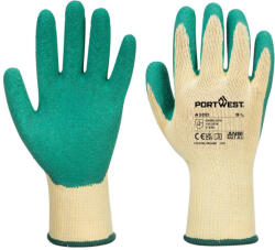 Portwest A100 - Latex mártott kesztyű, zöld (A100GNRL)