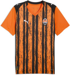 PUMA Férfi Futball Rövid Ujjú Póló Regular, V-nyak, Grafikus Rickie, Narancs Fekete fekete|narancssárga|sárga