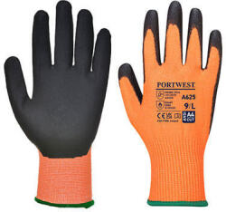 Portwest A625 - Láthatósági vágásbizots védőkesztyű, CUT 5, narancs/fekete (A625O8RXXL)