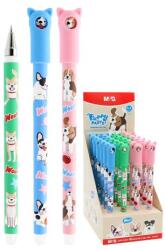 M&G Gél toll / radír M&G Puppy Party! 0, 5 mm - kék tollbetét
