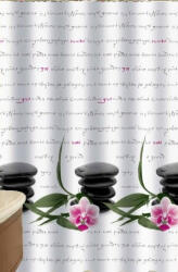 AquaMax Zuhanyfüggöny - NEW ZEN STONES - Impregnált textil -180 x 200 cm (77161473)