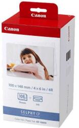 Canon színes tintapapír készlet, KP108IN, KP-108IN, fotópapír, 3 csomag KP36IN fényes típus, 3115B001, fehér, CP100, 220, 300, 3