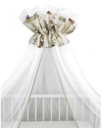  Baldachin függöny 400X170 cm - Erdei barátok natúr/zöld