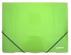 eCollection Gumis mappa E-COLLECTION A4 műanyag zöld (2-590)