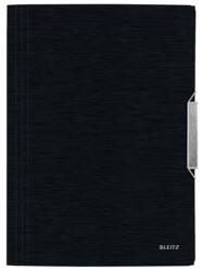Leitz Gumis mappa, PP, A4, LEITZ "Style", szaténfekete (39770094)